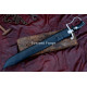 Hand-Forged Pirate Cutlass Machete – Full-Tang 5160 Curved Chopping Blade with D-Guard
