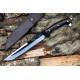 Predator Movie Knife — Hand-Forged Tactical Fighter with Black Blade