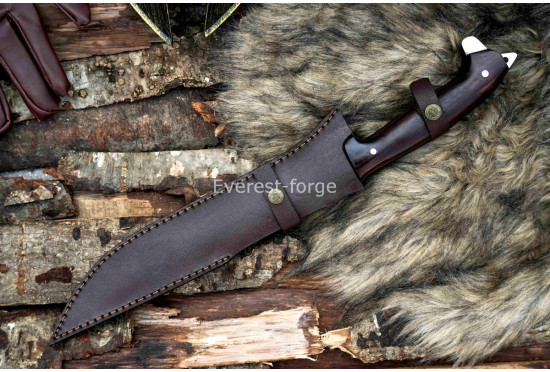 Predator Movie Knife — Hand-Forged Tactical Fighter with Black Blade