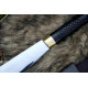 Seax Dagger – 19-Inch Hand-Forged Anglo-Saxon Long Dagger with Broad Carbon-Steel Blade & Brass Fittings