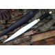 Seax Dagger – 19-Inch Hand-Forged Anglo-Saxon Long Dagger with Broad Carbon-Steel Blade & Brass Fittings