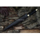 Seax Dagger – 19-Inch Hand-Forged Anglo-Saxon Long Dagger with Broad Carbon-Steel Blade & Brass Fittings