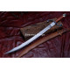 Hand-Forged Scimitar Sword – Full-Tang 5160 Curved Satin Blade