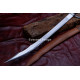 Hand-Forged Scimitar Sword – Full-Tang 5160 Curved Satin Blade