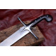 Hand-Forged Fantasy Scimitar – Full-Tang 5160 Curved Blade with Star Guard