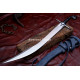 Hand-Forged Fantasy Scimitar – Full-Tang 5160 Curved Blade with Star Guard
