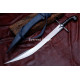 Hand-Forged Fantasy Scimitar – Full-Tang 5160 Curved Blade with Star Guard