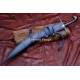 Hand-Forged Fantasy Scimitar – Full-Tang 5160 Curved Blade with Star Guard