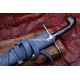 Hand-Forged Fantasy Scimitar – Full-Tang 5160 Curved Blade with Star Guard