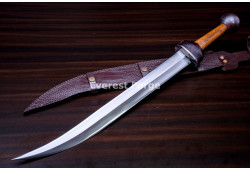 Hand-Forged Thracian Sica Sword, Curved Blade