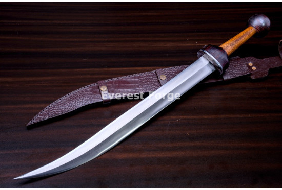 Hand-Forged Thracian Sica Sword, Curved Blade