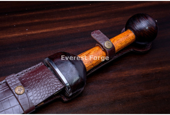 Hand-Forged Thracian Sica Sword, Curved Blade
