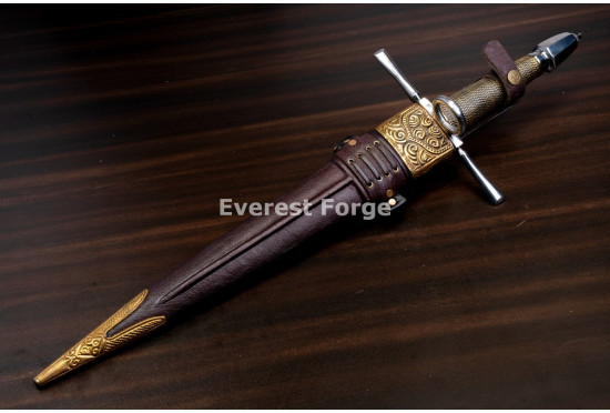 Hand-Forged Parrying Dagger, Side Ring
