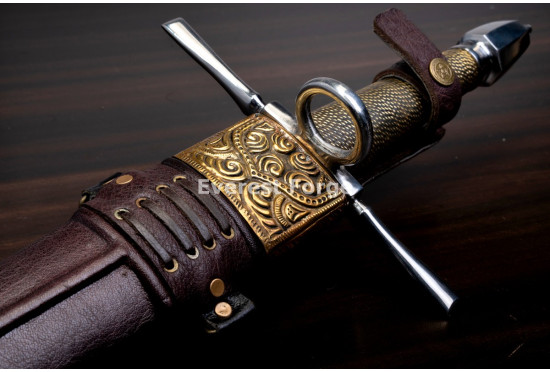 Hand-Forged Parrying Dagger, Side Ring
