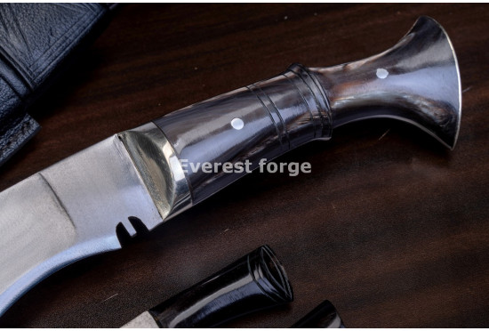 Hand-Forged Kukri Set, Wide Bevel Blade