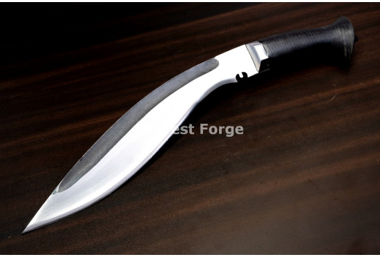 Hand-Forged Kukri, Stacked Leather Grip