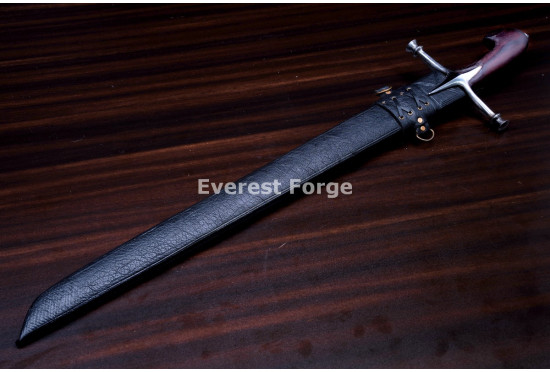 Hand-Forged Langes Messer Sword, Nagel Guard