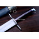 Hand-Forged German Messer Sword, Hooked Pommel