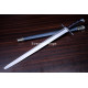 Hand-Forged German Messer Sword, Hooked Pommel