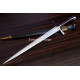 Hand-Forged Langes Messer Sword, Hat Pommel