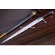 Hand-Forged Langes Messer Sword, Hat Pommel