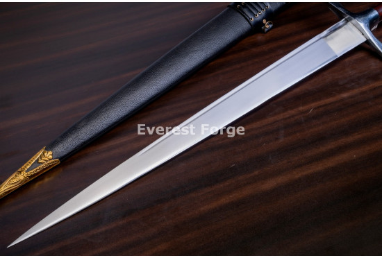 Hand-Forged Langes Messer Sword, Hat Pommel