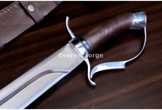 Hand-Forged Spartan Sword, D-Guard Hilt