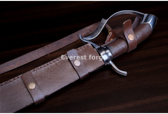 Hand-Forged Spartan Sword, D-Guard Hilt
