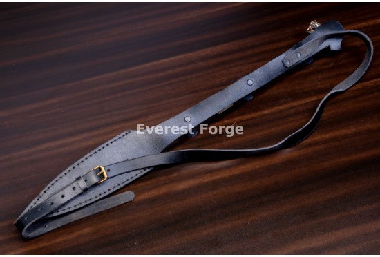 Hand-Forged Ceremonial Spear, Lion-Head Finial