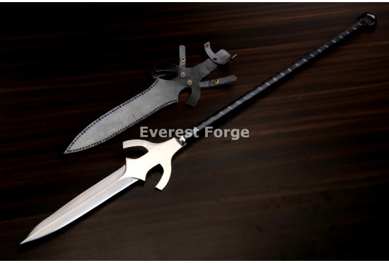 Hand-Forged Winged Spear