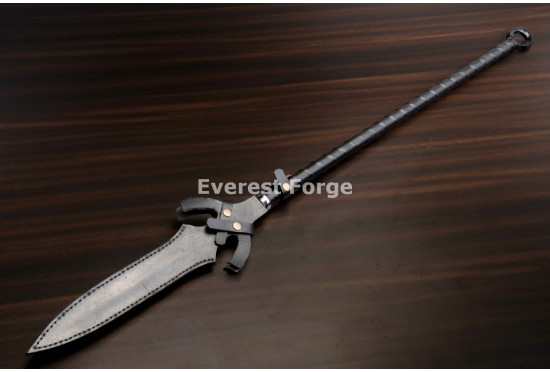 Hand-Forged Winged Spear