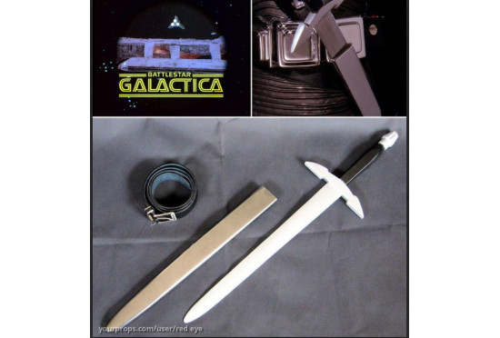 Custom Cylon Style Short Sword – Hand Forged Functional Fantasy Sword