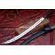 Hand-Forged Cossack Shashka Sword, Riveted Rosewood Hilt