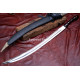 Hand-Forged Cossack Shashka Sword, Riveted Rosewood Hilt