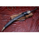 Hand-Forged Cossack Shashka Sword, Riveted Rosewood Hilt