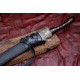 Hand-Forged Cossack Shashka Sword, Riveted Rosewood Hilt
