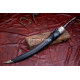Hand-Forged Cossack Shashka Sword, Riveted Rosewood Hilt