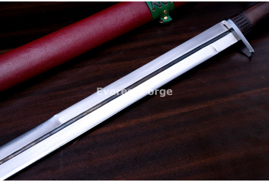 Hand-Forged Long Messer Sword, Fullered Blade