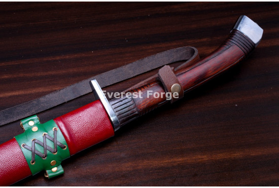 Hand-Forged Long Messer Sword, Fullered Blade