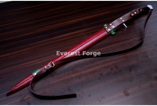 Hand-Forged Long Messer Sword, Fullered Blade