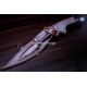 Hand-Forged Kukri Knife, Tiger Etched Blade