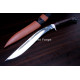 Hand-Forged Fantasy Kukri Knife, Single Fuller Blade