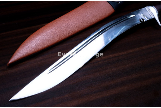 Hand-Forged Fantasy Kukri Knife, Single Fuller Blade