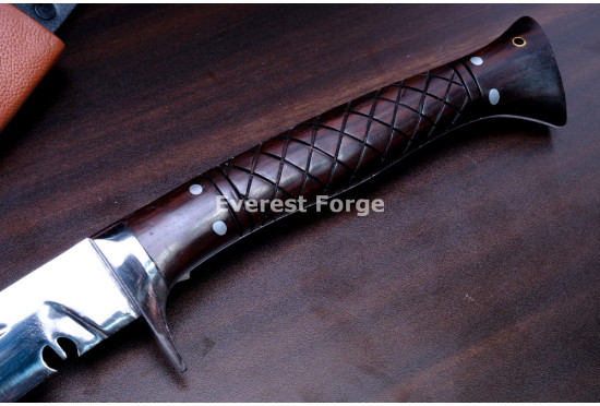 Hand-Forged Fantasy Kukri Knife, Single Fuller Blade