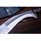 Hand-Forged Bushcraft Kukri Knife, Rosewood Handle