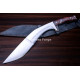 Hand-Forged Bushcraft Kukri Knife, Rosewood Handle