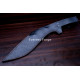 Hand-Forged Bushcraft Kukri Knife, Rosewood Handle