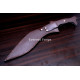 Hand-Forged Battle Kukri Knife, Blackened Blade