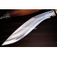 Hand-Forged Bhojpure Kukri Knife, Bone and Horn Handle