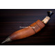 Hand-Forged Bhojpure Kukri Knife, Bone and Horn Handle